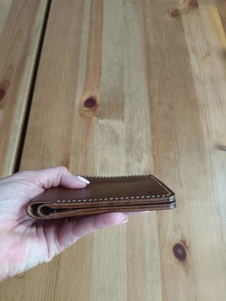 Billetera Tarjetero Cuero Marrón