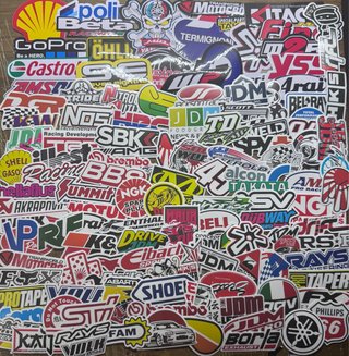 120 Pegatinas Racing Coches y Motos