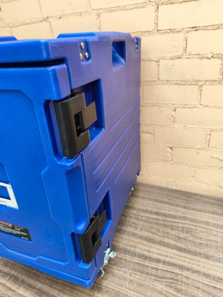 Contenedor isotérmico Vevor azul con ruedas, 90 l