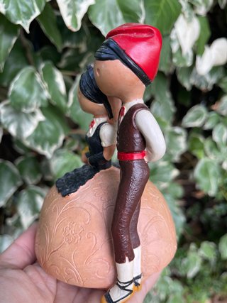 Figura pareja cerámica tradicional