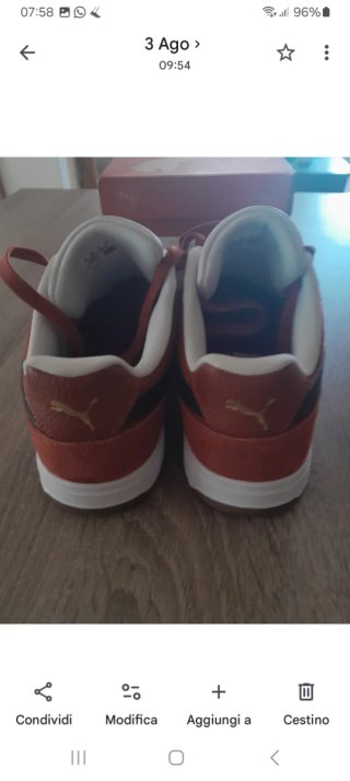 Scarpe Puma bordeaux e Bianche