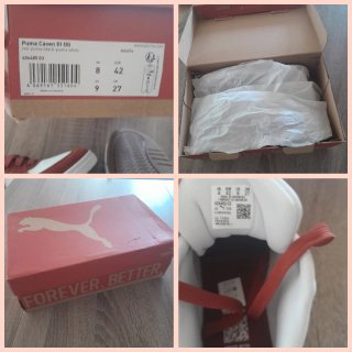 Scarpe Puma bordeaux e Bianche
