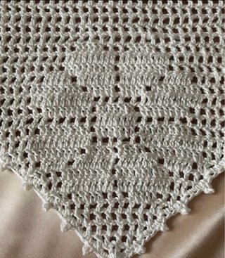 Bandana uncinetto estiva bianca