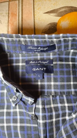 Camisa GANT Cuadros Azul Talla M