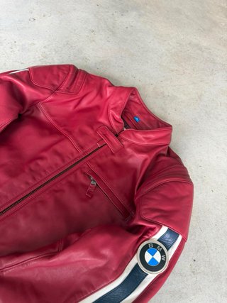 Chaqueta Cuero BMW Motorrad Schwabing Roja T.M
