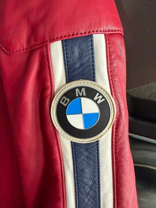 Chaqueta Cuero BMW Motorrad Schwabing Roja T.M
