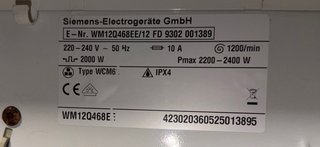 Placa electrónica lavadora Siemens original