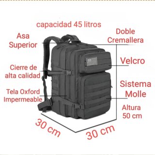 Mochila Militar Nueva Gimnasio Cabina Avión