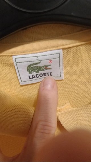 Polo Lacoste Giallo Taglia M