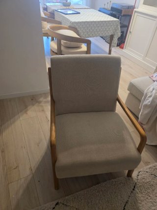 Butaca Madera Fresno Lino Zara Home