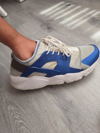 Zapatillas Huarache Azul/Blanco