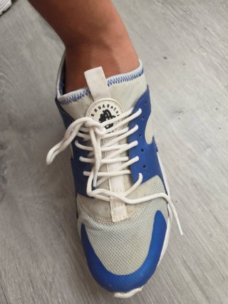 Zapatillas Huarache Azul/Blanco