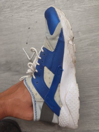 Zapatillas Huarache Azul/Blanco