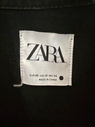Chaqueta Zara Negra Flecos Mujer