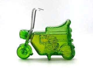 Frasco de colonia antiguo motocicleta Avon lleno