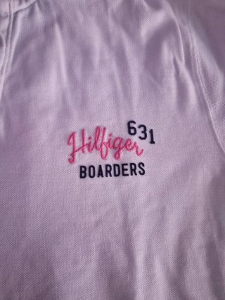 Polo Tommy Hilfiger Bianco Rosa XL