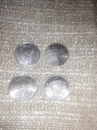 Monedas antiguas de plata