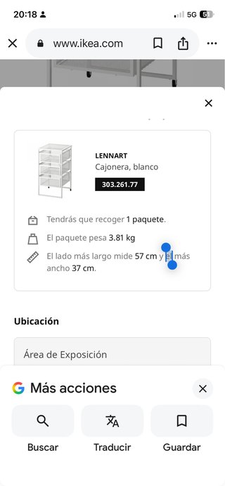 Cajonera Metálica Blanca