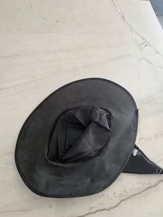 Sombrero de bruja negro con arañas disfraz Hallowe
