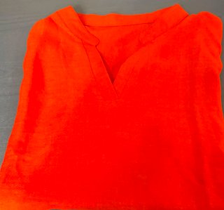 Blusa Naranja Escote V