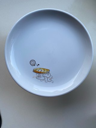 Plato para tartas con pie