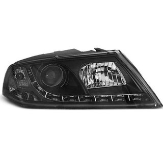 Faros delanteros Skoda Octavia 2 2004-2008 Negros