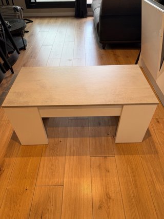 Mesa de centro elevable con almacenaje 101 cm
