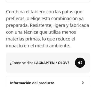 Escritorio LAGKAPTEN / OLOV Roble Blanco