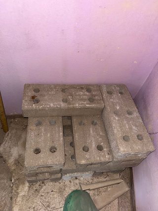 Piedras de valla de hormigón