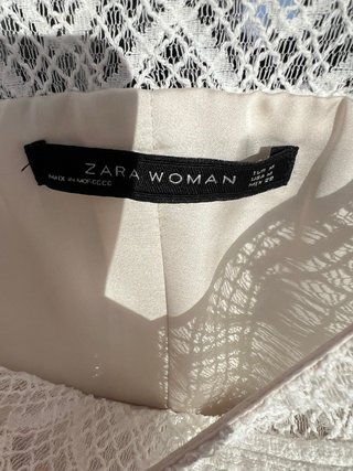 Vestido Zara Woman Blanco