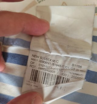 Camisa Burberry Vintage hombre 90s