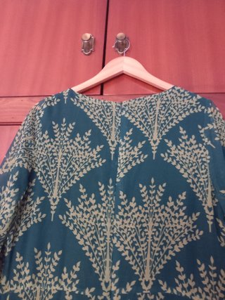 Vestido K KOU verde estampado