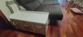 Sofá 3 plazas con almacenaje lateral