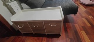 Sofá 3 plazas con almacenaje lateral