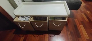 Sofá 3 plazas con almacenaje lateral