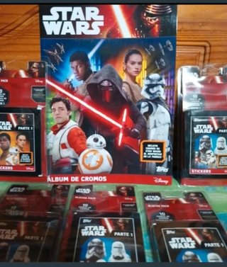 500 Sobres Star Wars + 10 Álbum Parte 1