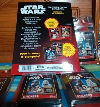 500 Sobres Star Wars + 10 Álbum Parte 1