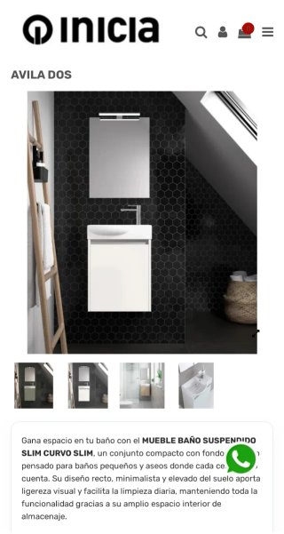 Mueble de baño blanco nuevo
