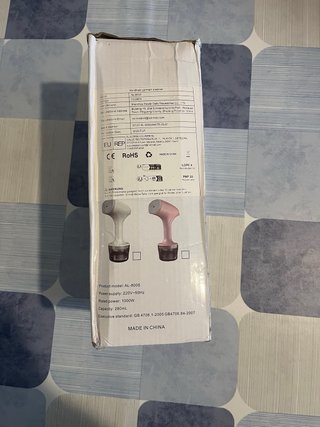 Vaporizador de ropa portátil Gris