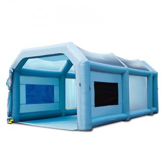 Tienda de Pintura Inflable para Automóviles 701 cm x 396 cm x 259 cm Sistema de Filtro 2 Ventiladores