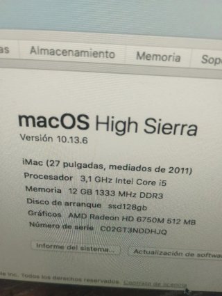 iMac 27 con disco SSD