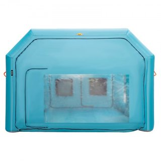 Cabina de Pintura Inflable Portátil, 609.6 x 304.8 x 249.9 cm Cabina de Pulverización Inflable, Carpa de Pintura para Autos con Sistema de Filtro de Aire y 2 Ventiladores, Carpa de Pulverización I...