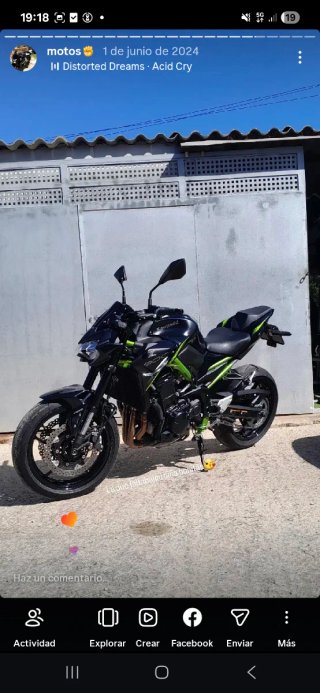 Kawasaki Z900 A2 Negra y Verde