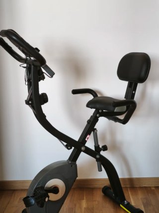 Bicicleta Estática Plegable Negra
