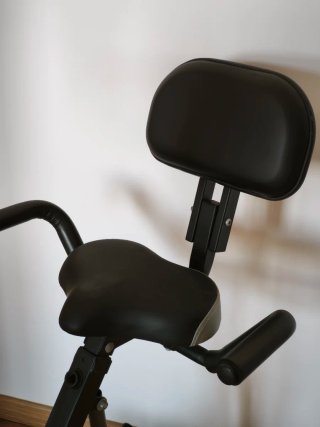 Bicicleta Estática Plegable Negra