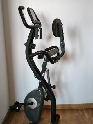 Bicicleta Estática Plegable Negra