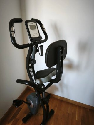 Bicicleta Estática Plegable Negra