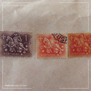 3 francobolli Portogallo usati