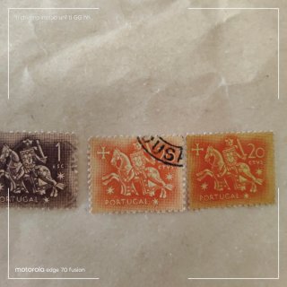 3 francobolli Portogallo usati