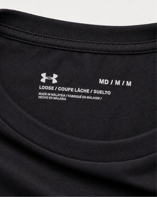 Camiseta Under Armour Logo Talla M Hombre Negra
